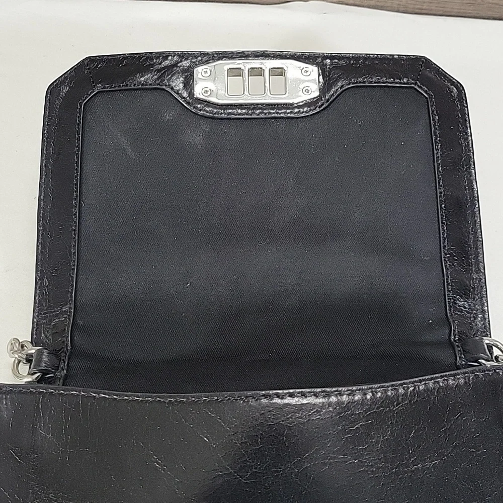Rebecca Minkoff Black Quilted Studded Leather Crossbody Shoulder Bag